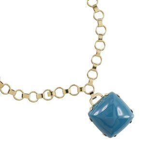MARC BY MARC JACOBS Blue stone Necklace Plated Gold 63.6g Women